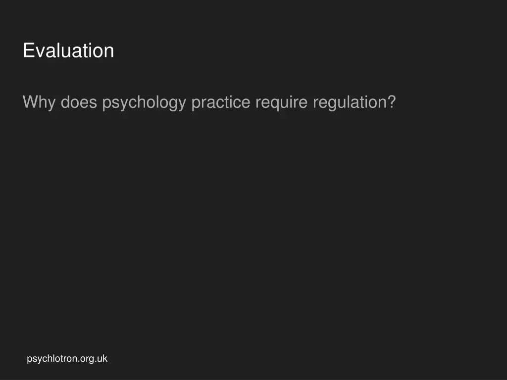 evaluation