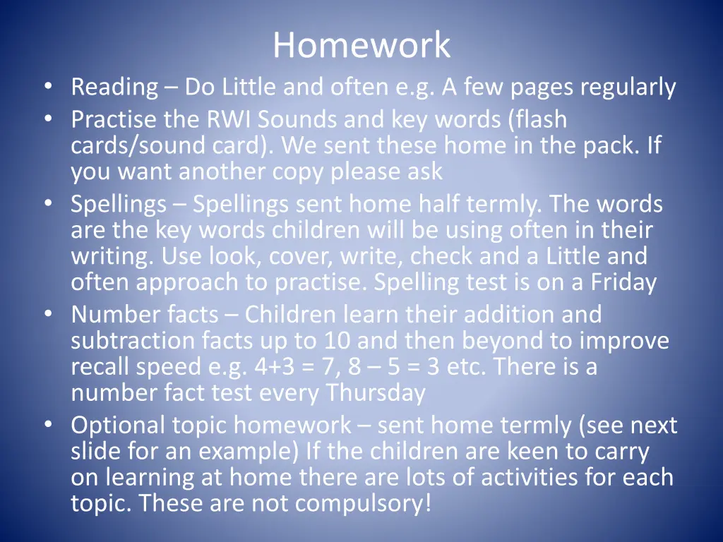 homework