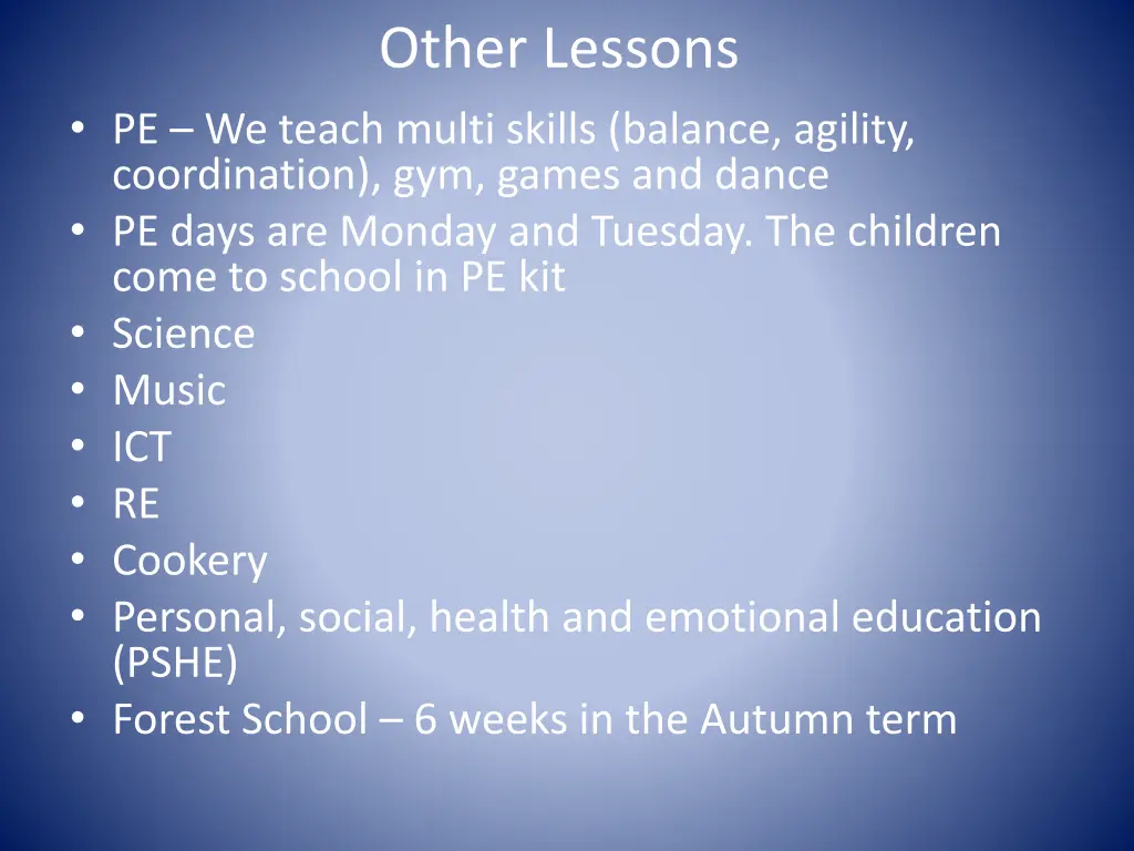 other lessons