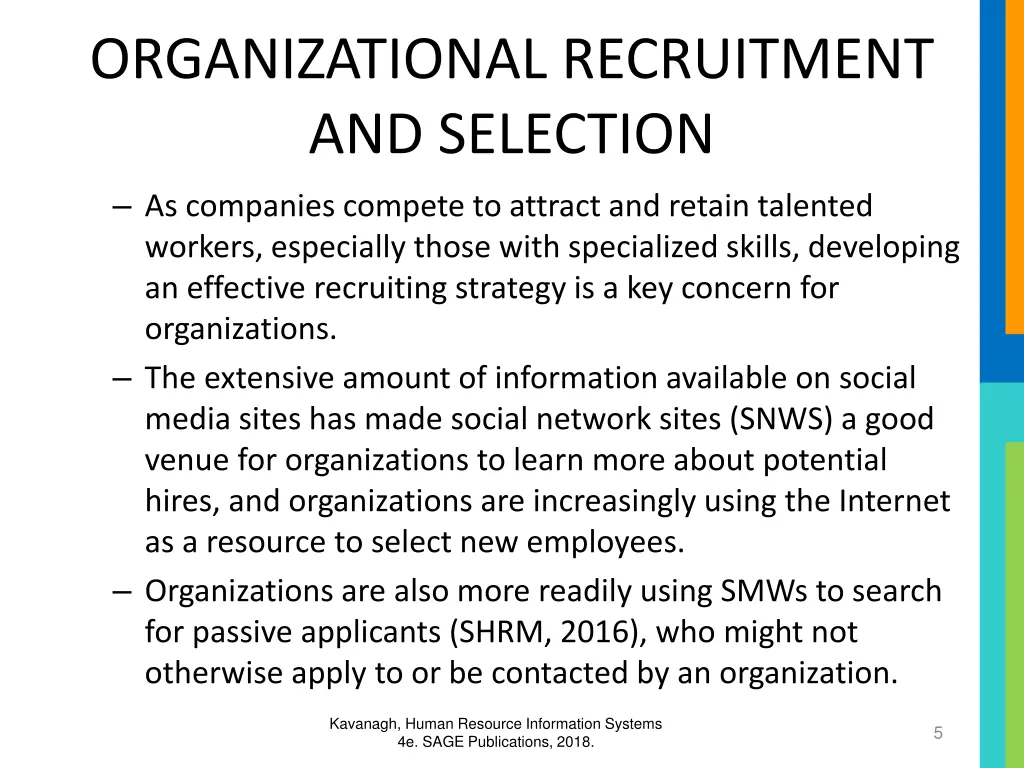 organizational recruitment and selection