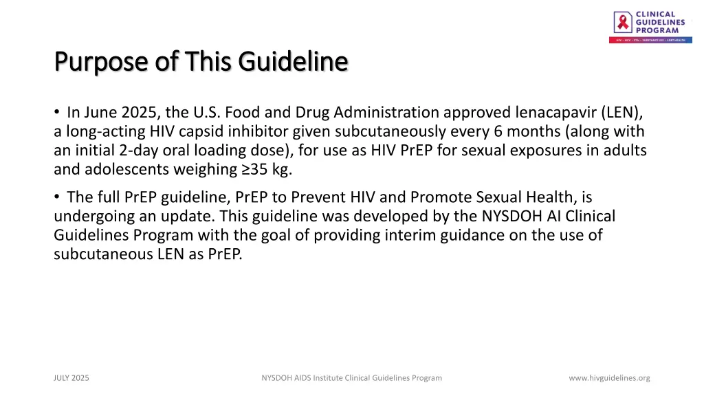 purpose of this guideline purpose of this