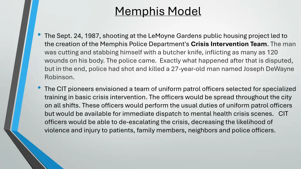 memphis model