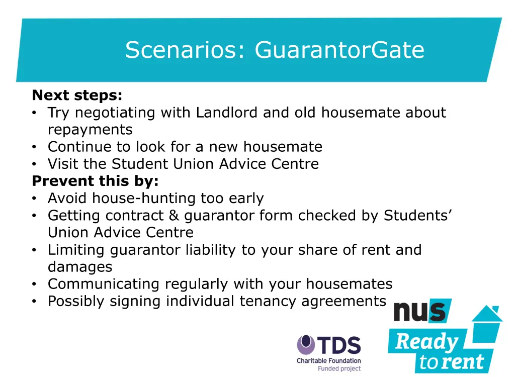 scenarios guarantorgate