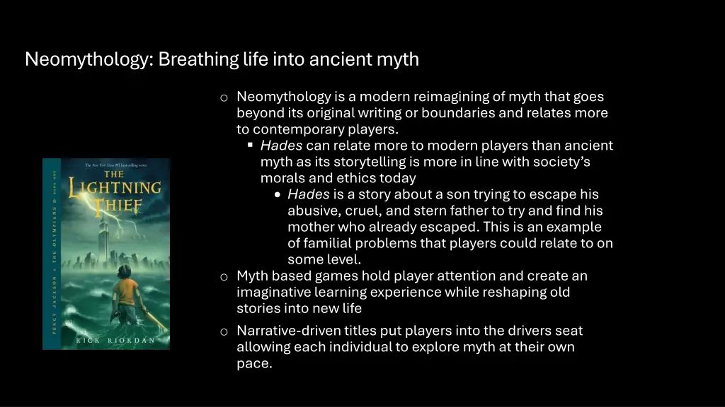 neomythology breathing life into ancient myth