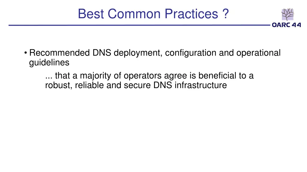 best common practices
