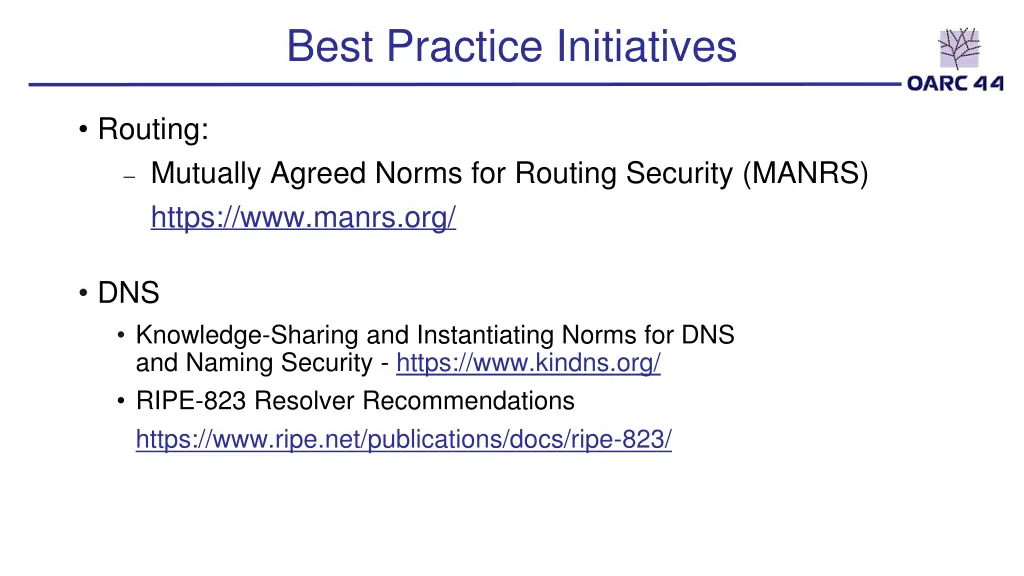 best practice initiatives