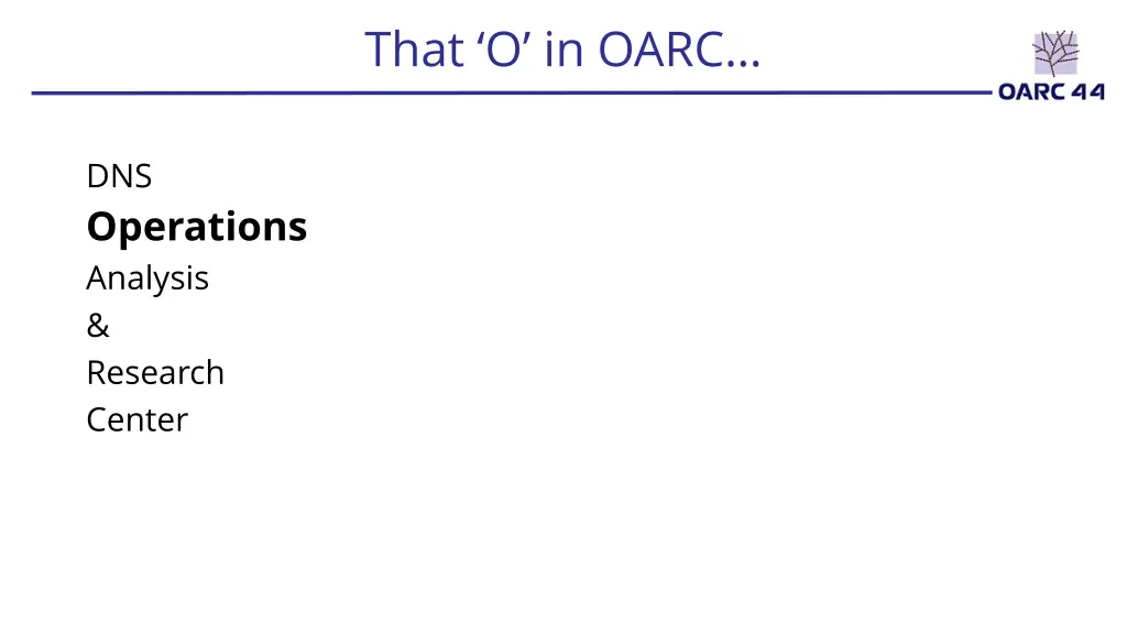 that o in oarc