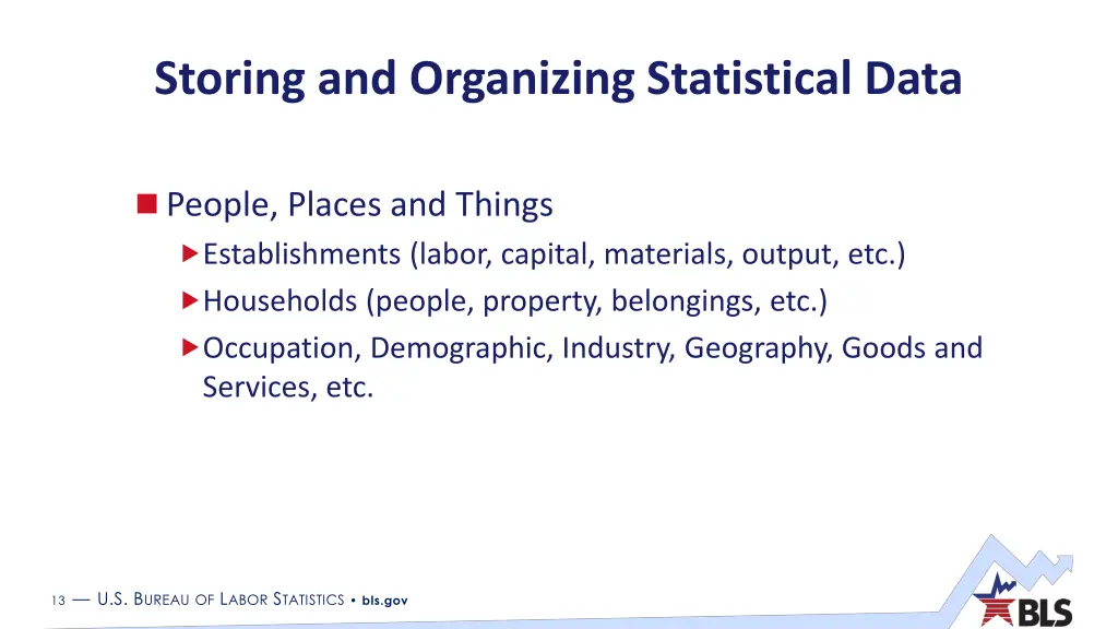 storing and organizing statistical data 5