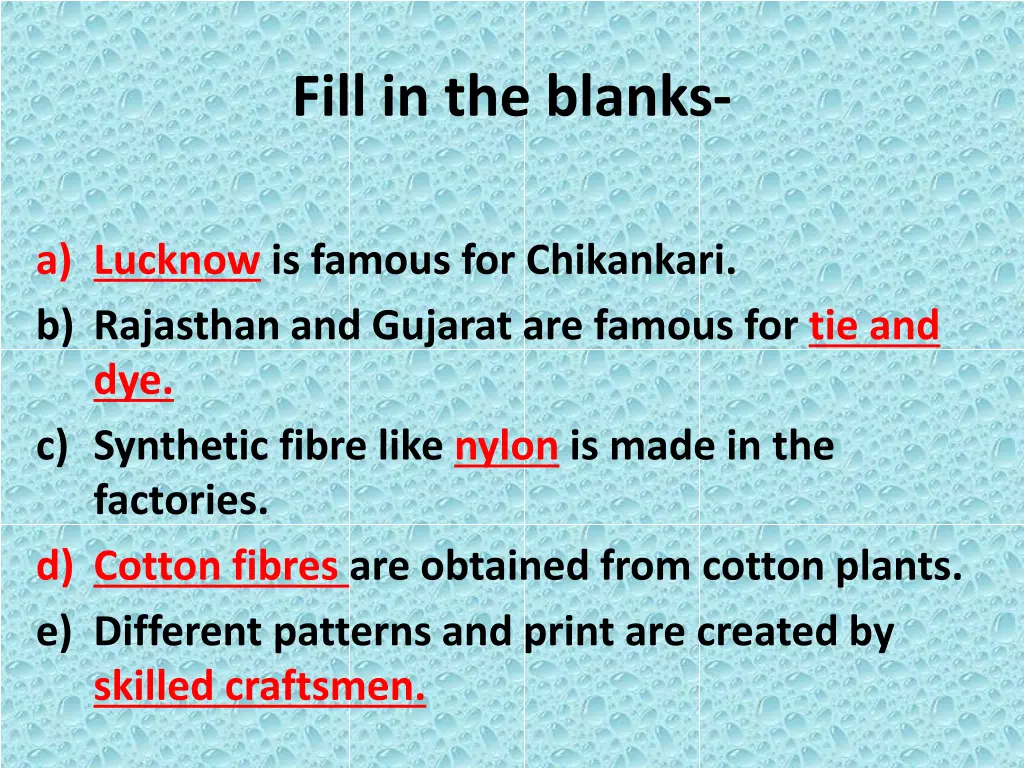 fill in the blanks