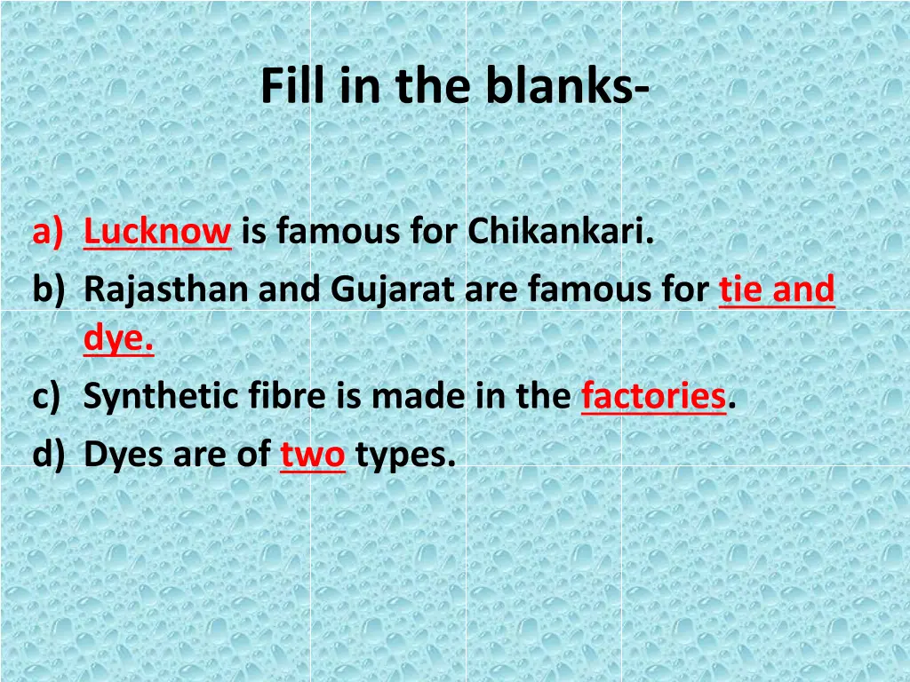 fill in the blanks