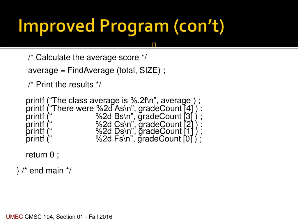calculate the average score average findaverage 1