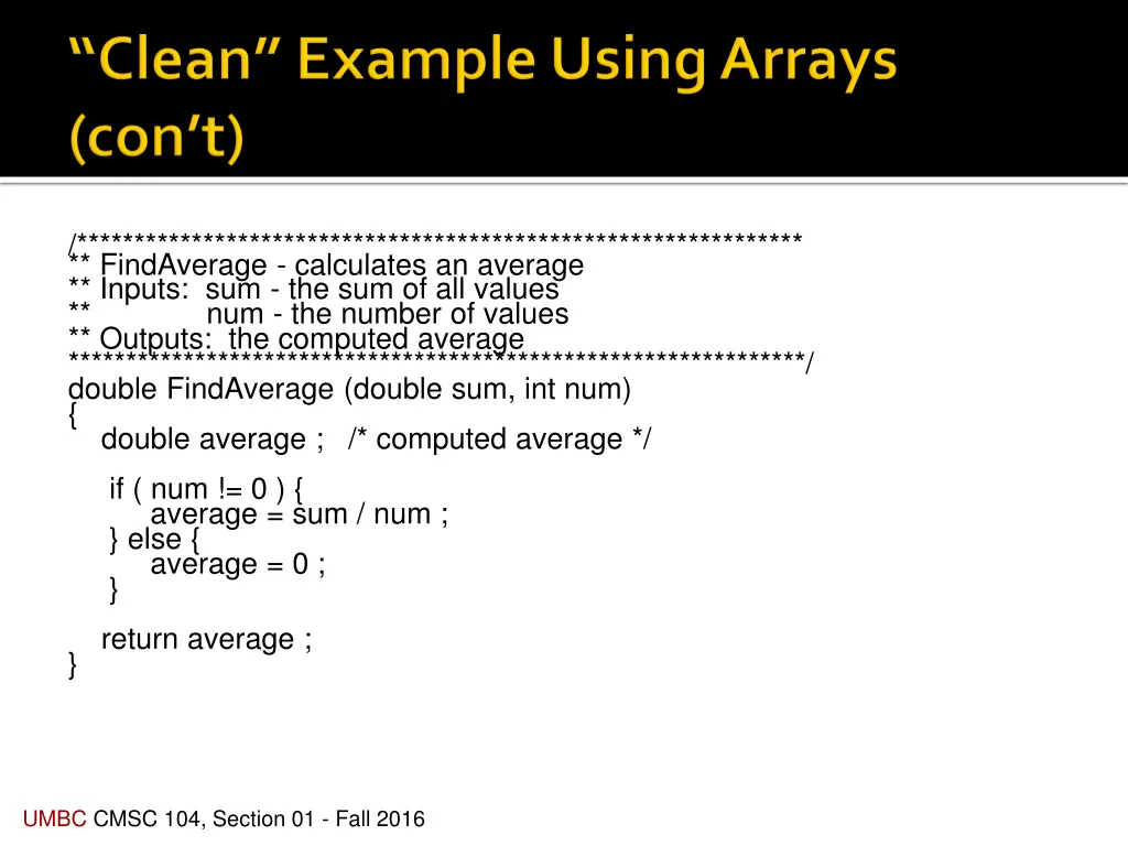 findaverage calculates an average inputs