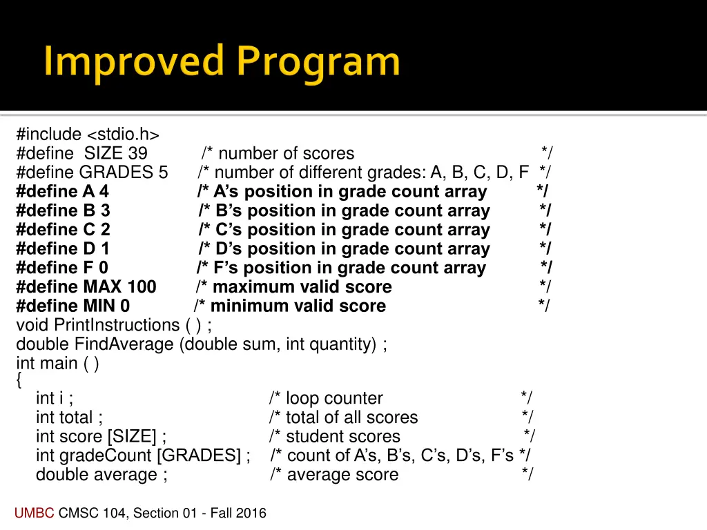 include stdio h define size 39 number of scores