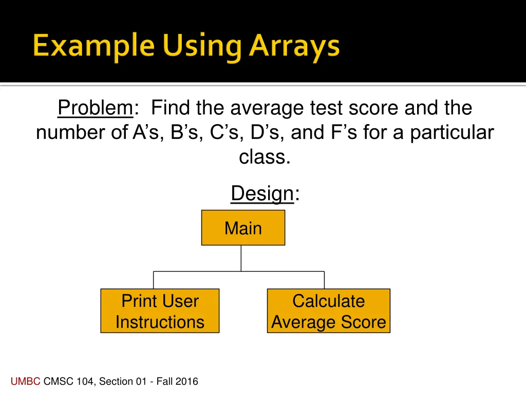 problem find the average test score