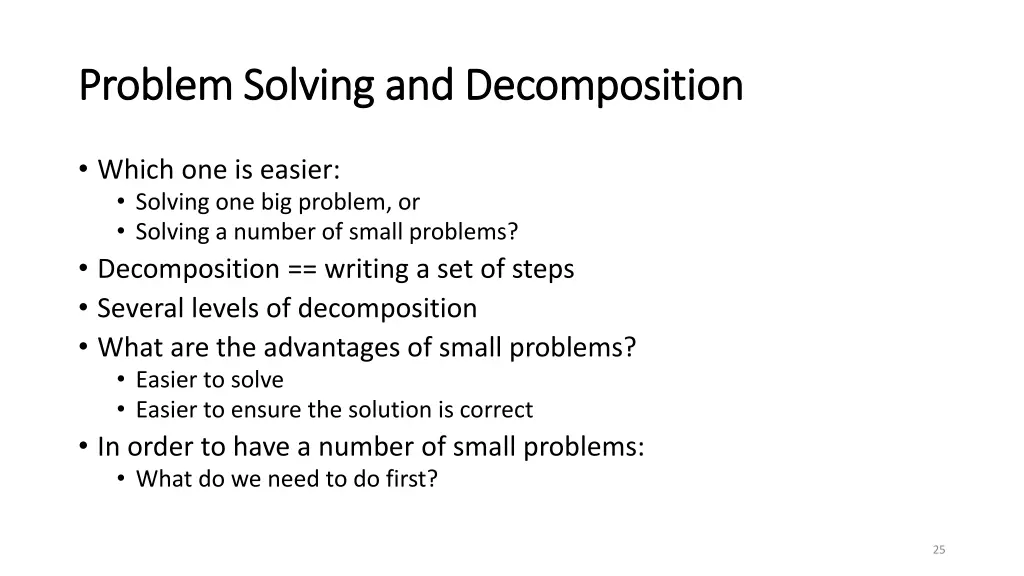 problem solving and decomposition problem solving 2