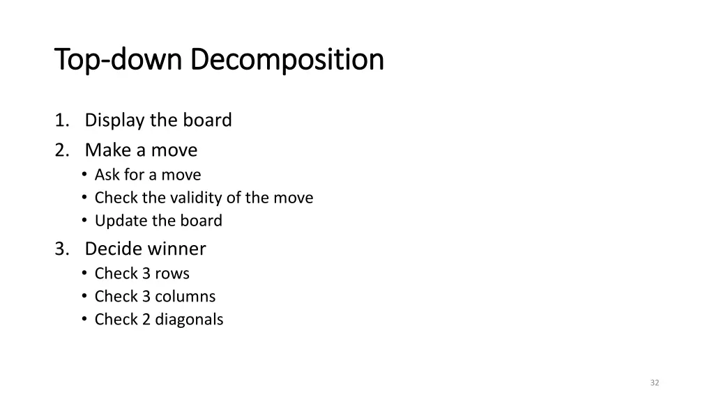 top top down decomposition down decomposition 1