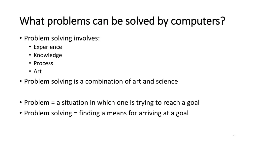 what problems can be solved by computers what