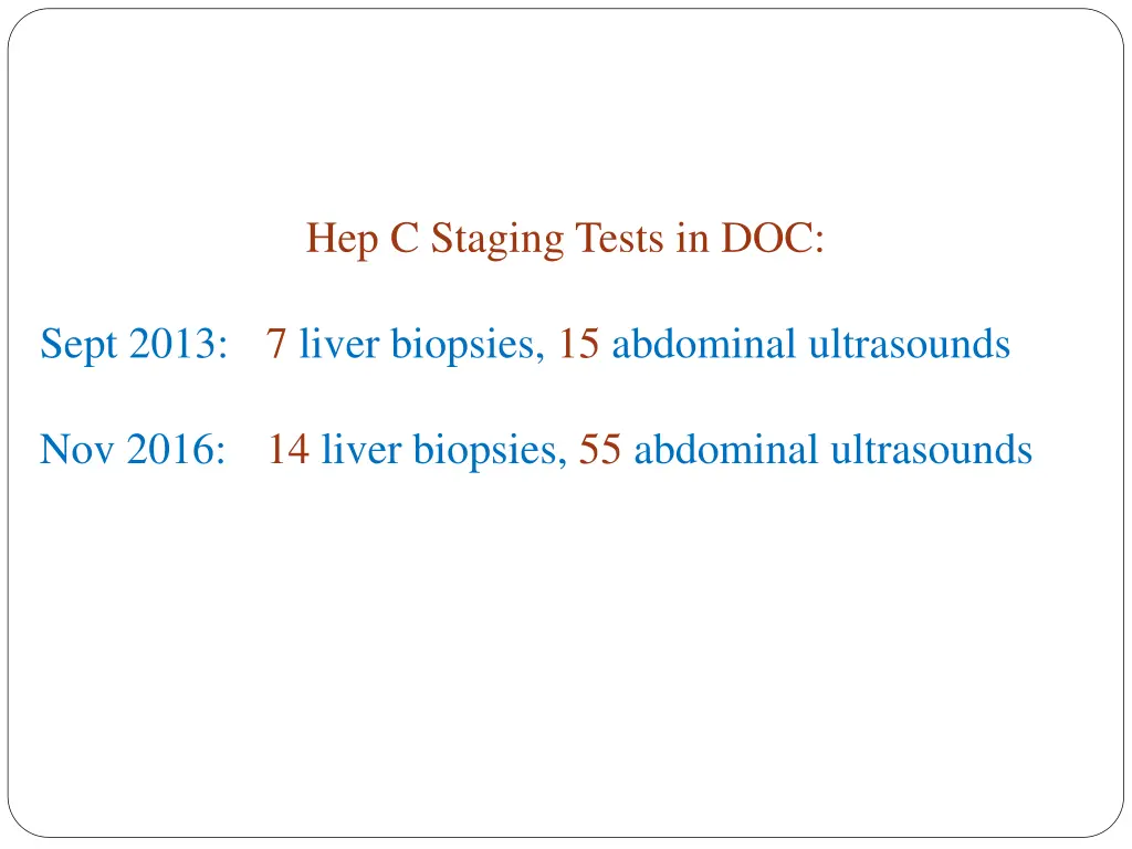 hep c staging tests in doc