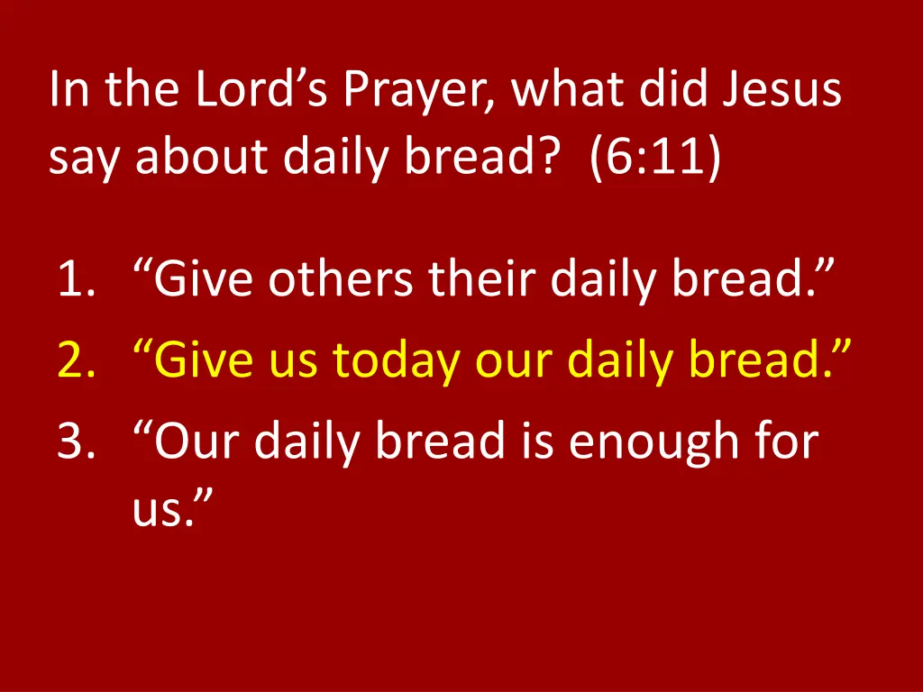 in the lord s prayer what did jesus say about 1