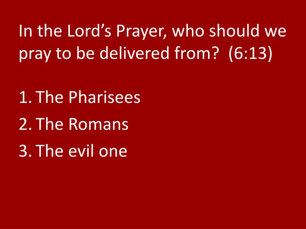 in the lord s prayer who should we pray