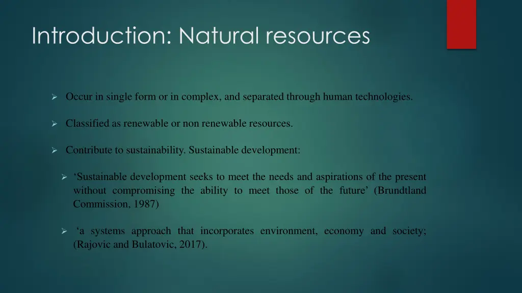 introduction natural resources 1