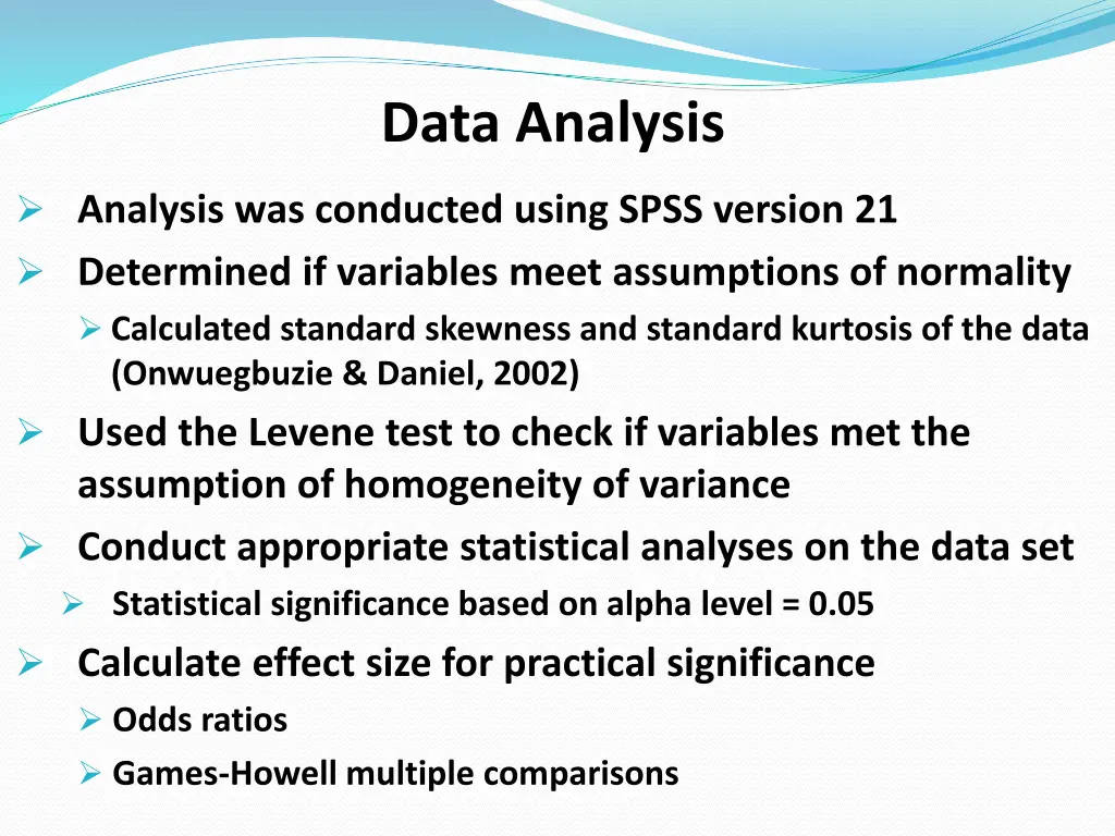 data analysis
