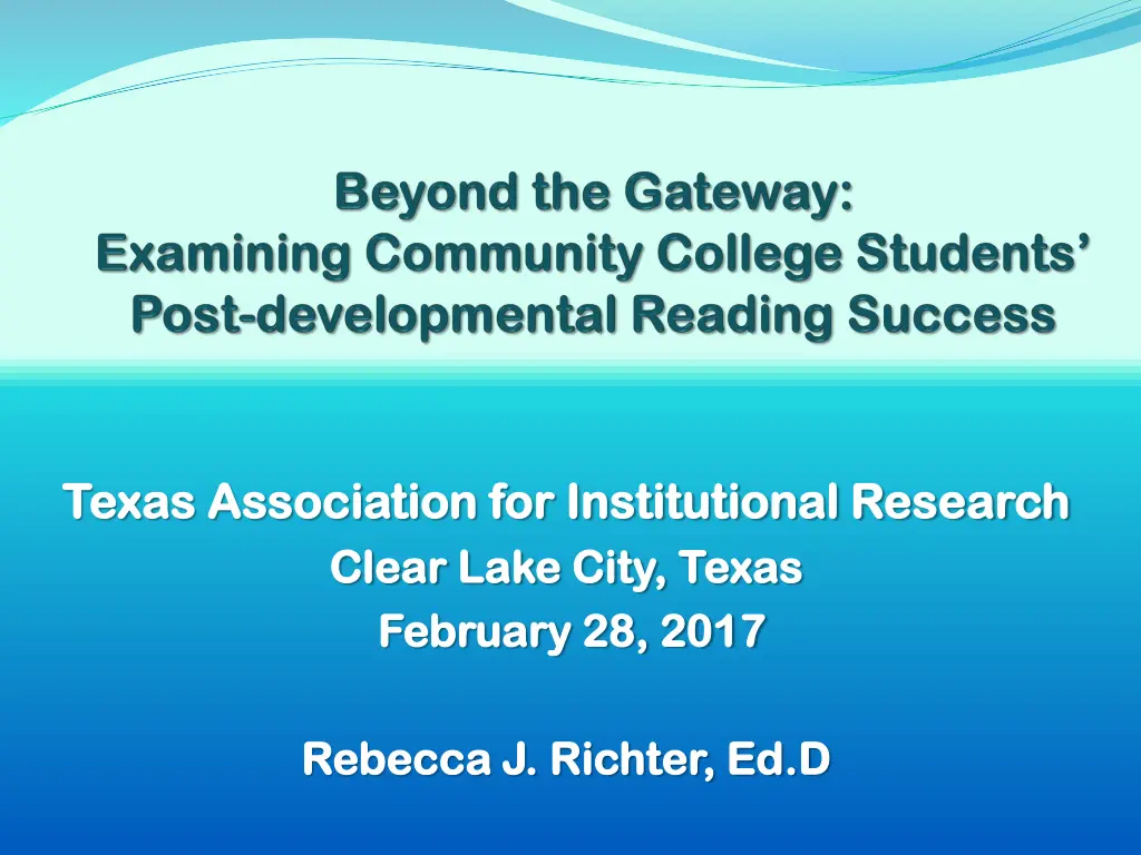 texas association for institutional research