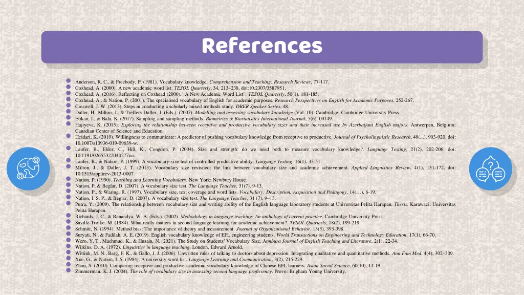 references