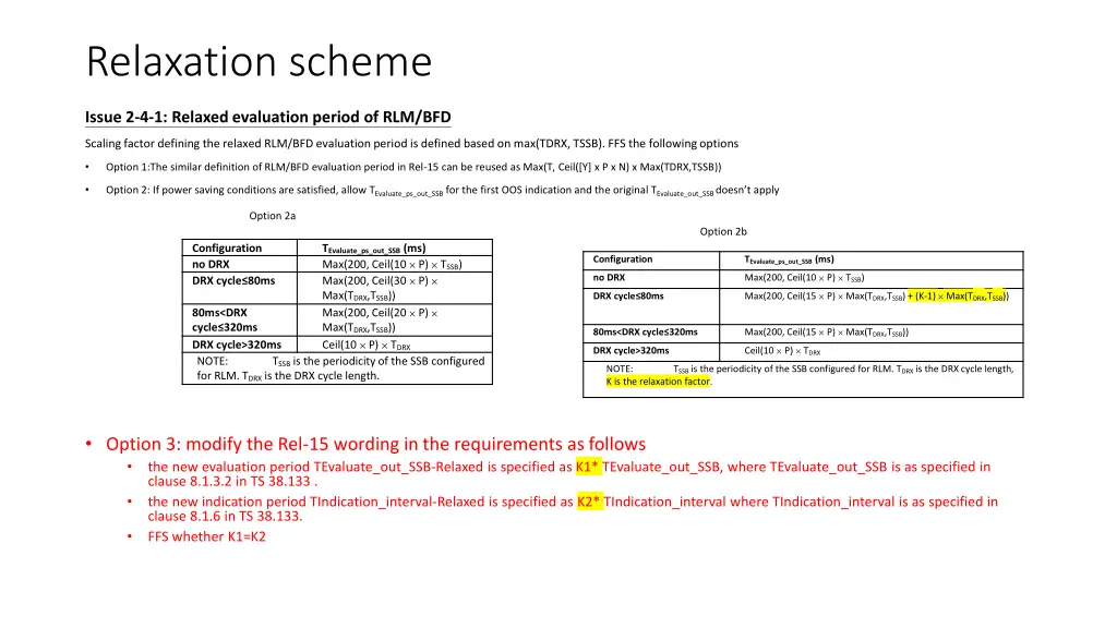 relaxation scheme