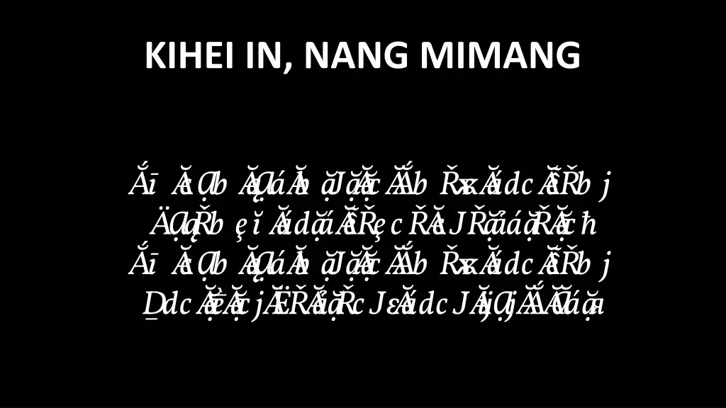 kihei in nang mimang