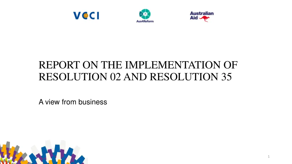 report on the implementation of resolution