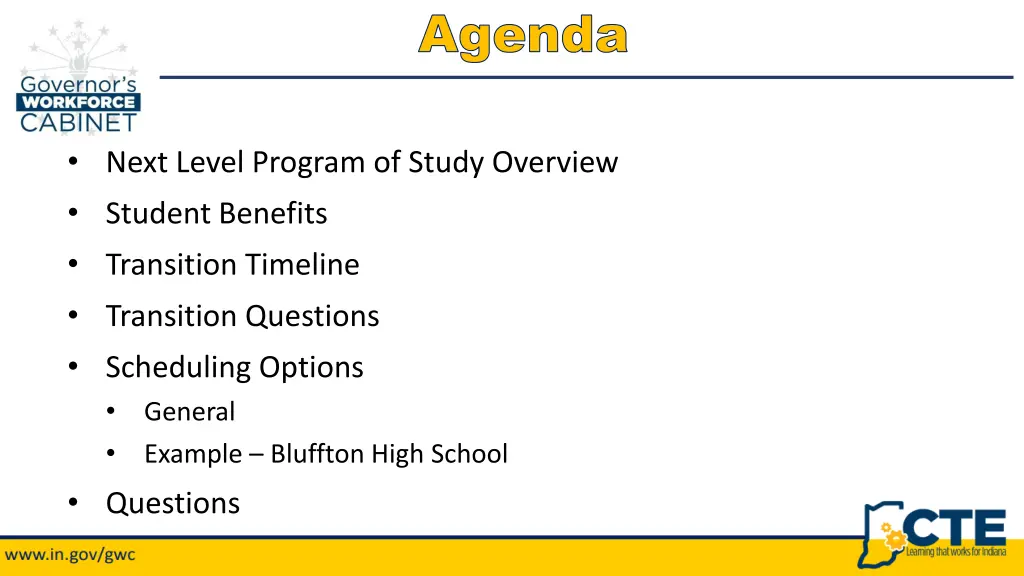 agenda agenda