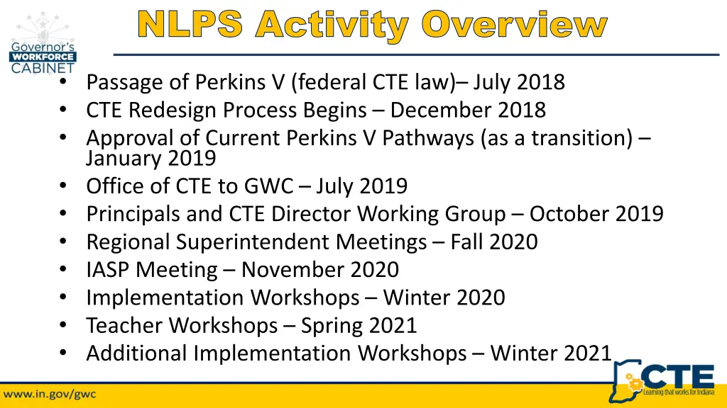 nlps activity overview nlps activity overview
