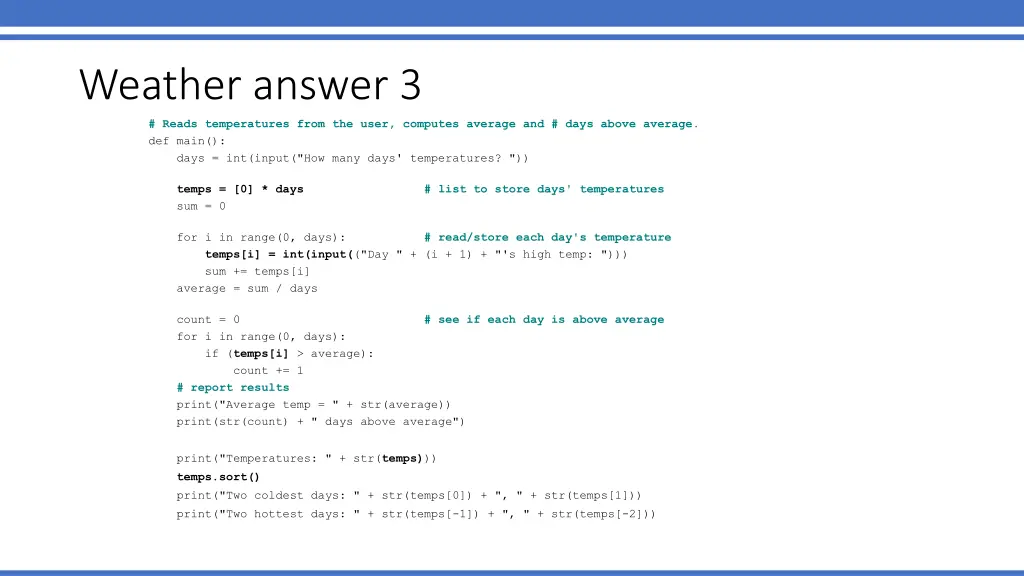 weather answer 3