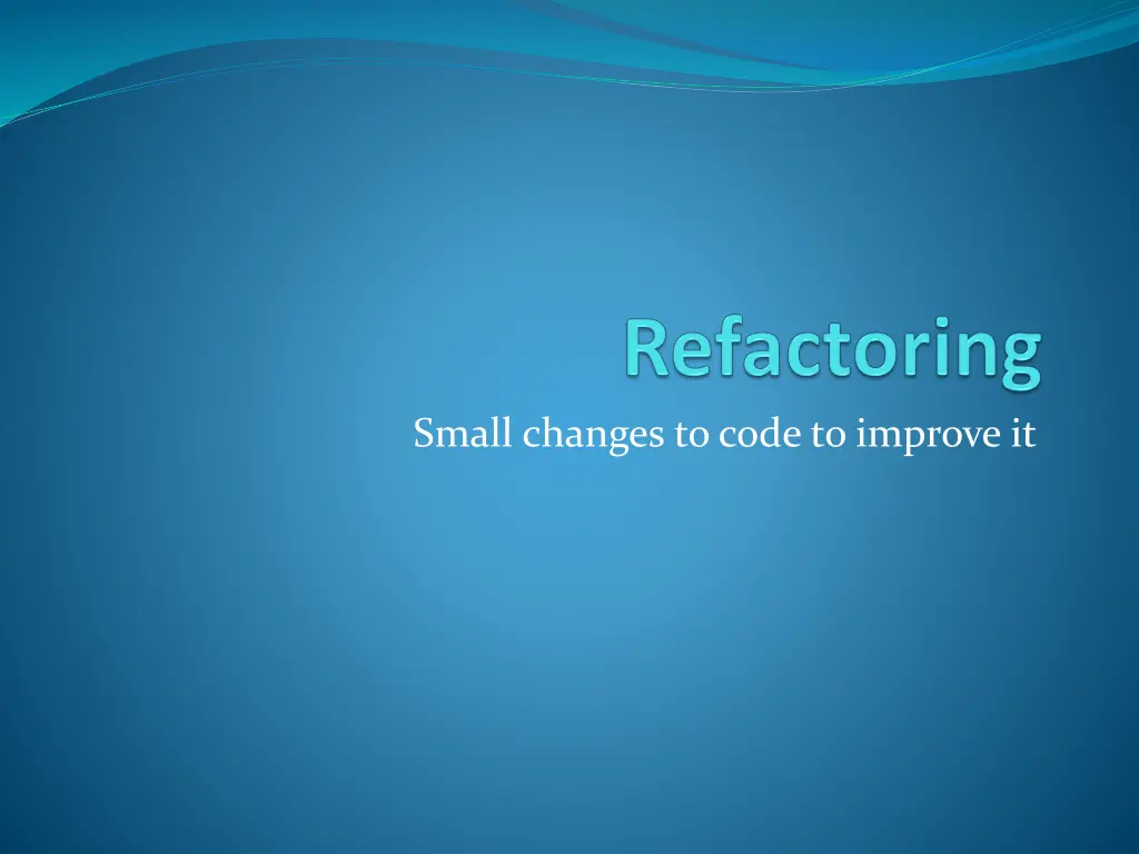 small changes to code to improve it