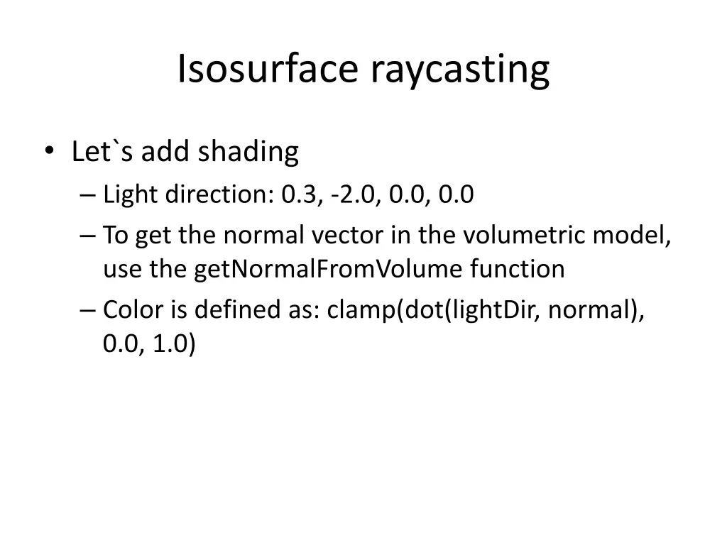 isosurface raycasting 1