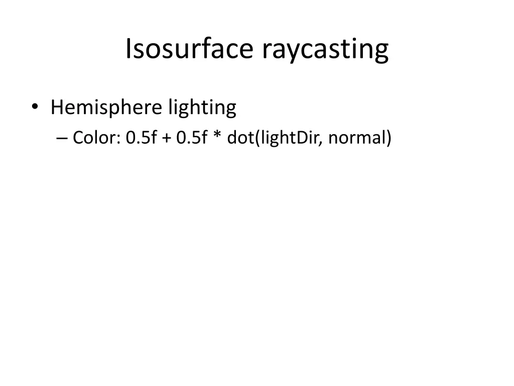 isosurface raycasting 2