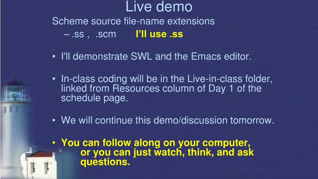 live demo