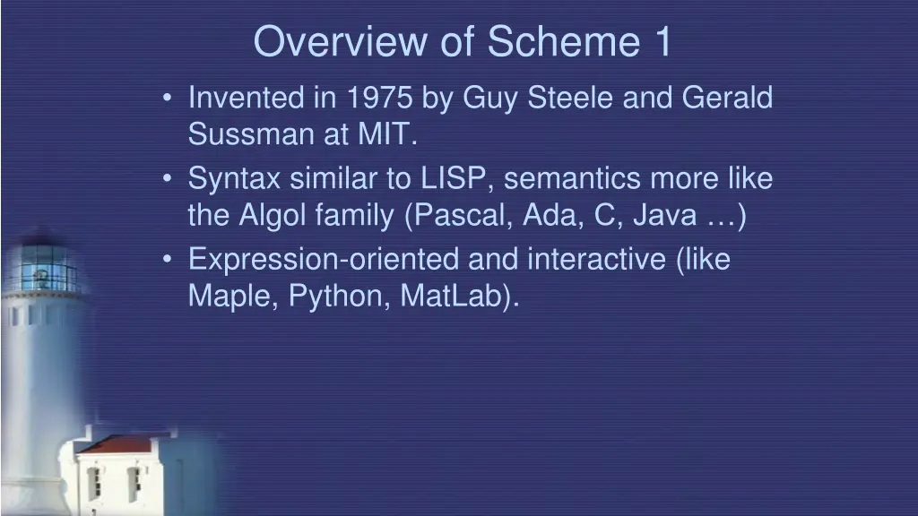 overview of scheme 1 invented in 1975
