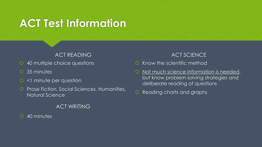 act test information 1