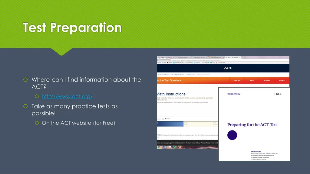 test preparation