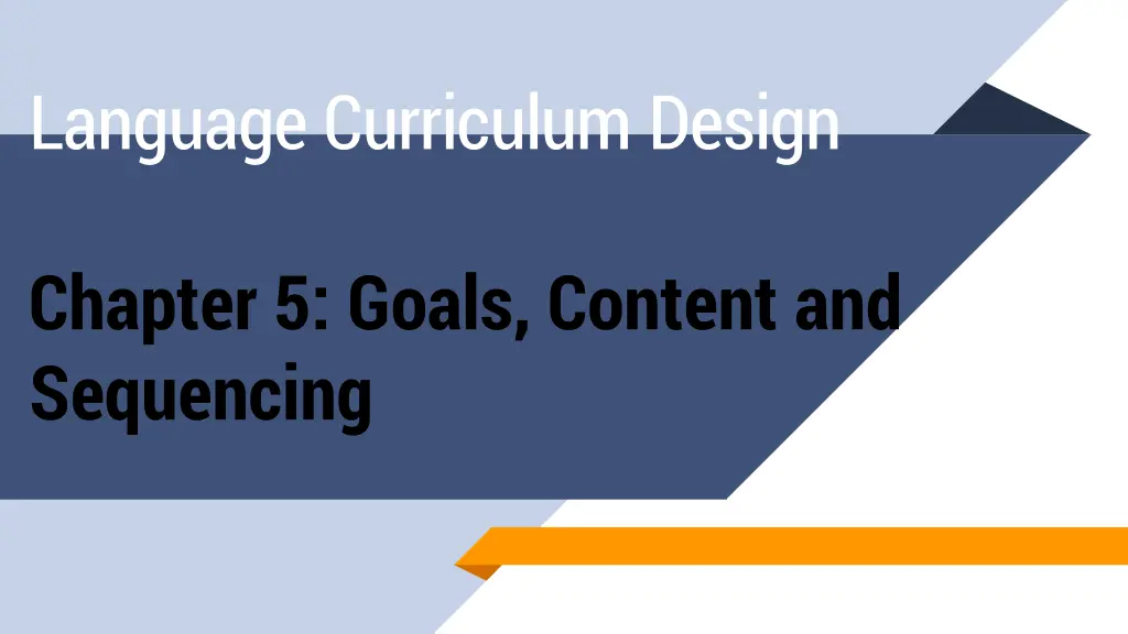 language curriculum design