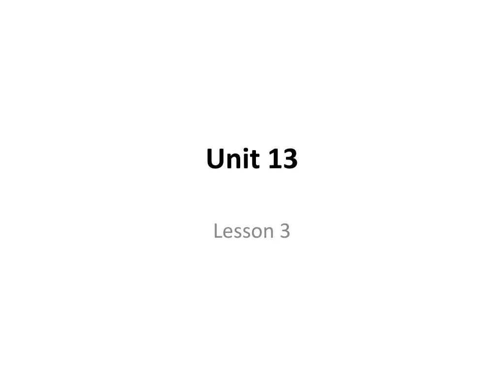 unit 13