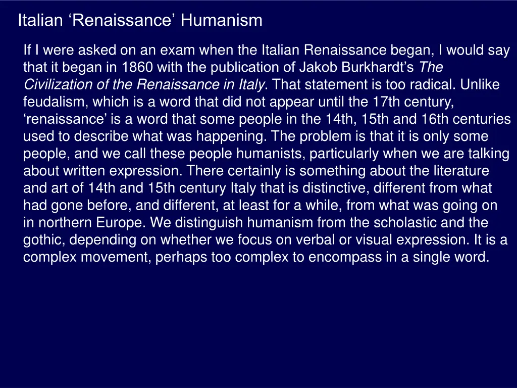 italian renaissance humanism