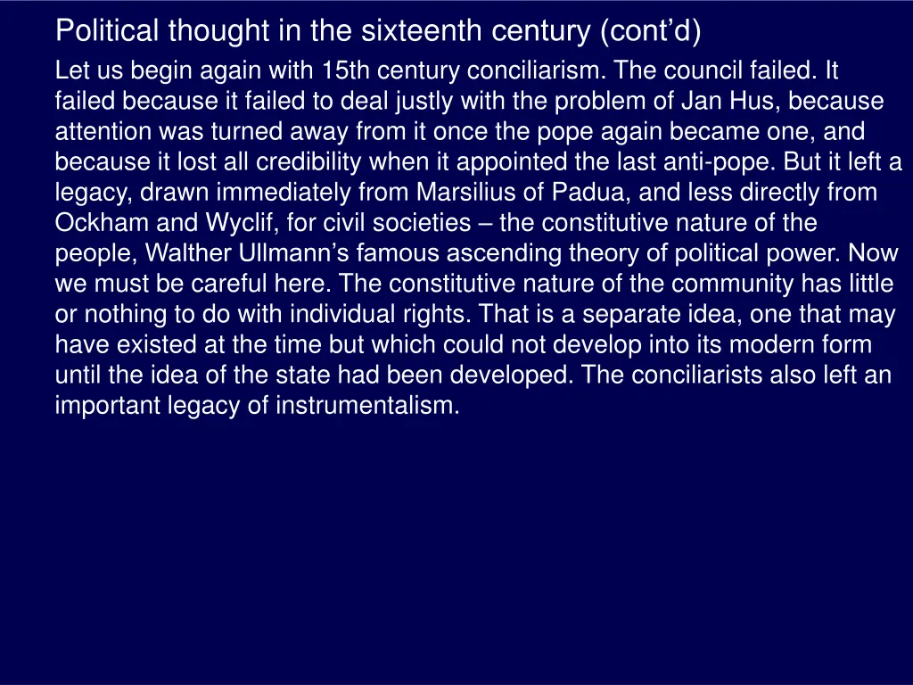 political thought in the sixteenth century cont 1