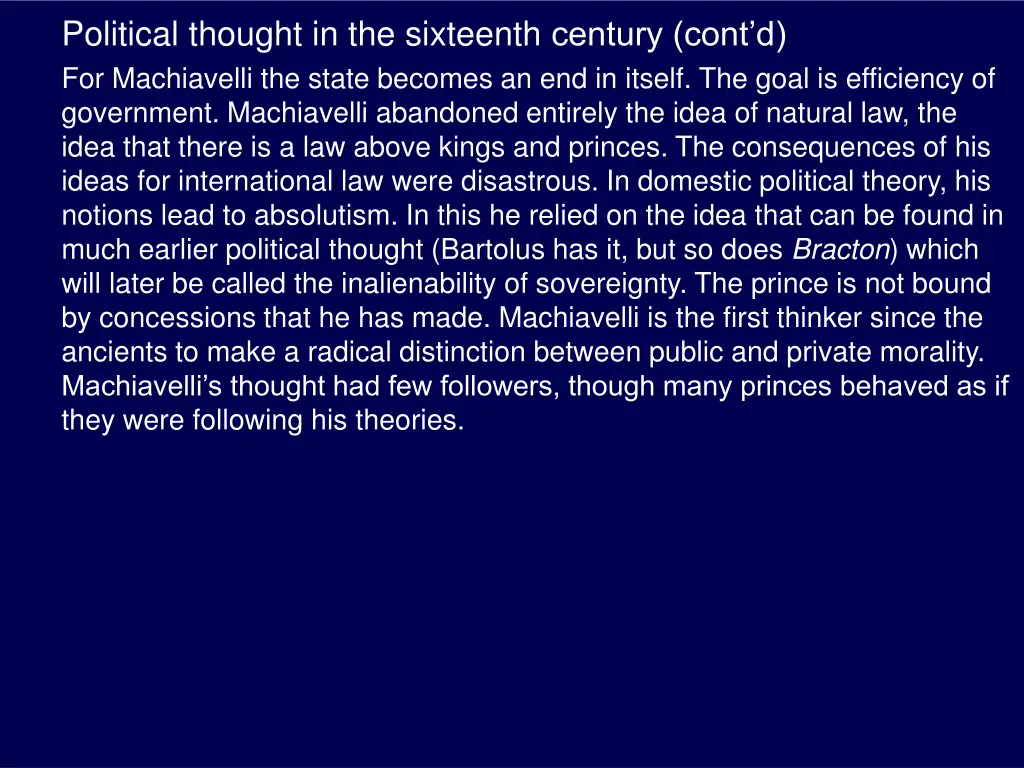political thought in the sixteenth century cont 4