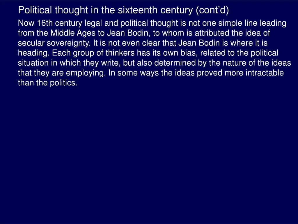 political thought in the sixteenth century cont