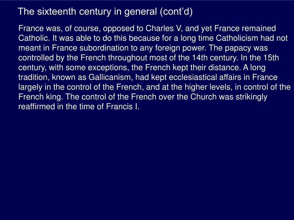 the sixteenth century in general cont d 8