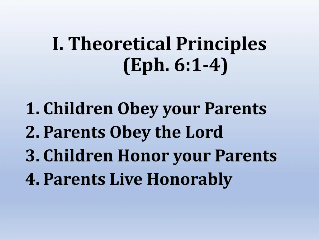 i theoretical principles eph 6 1 4
