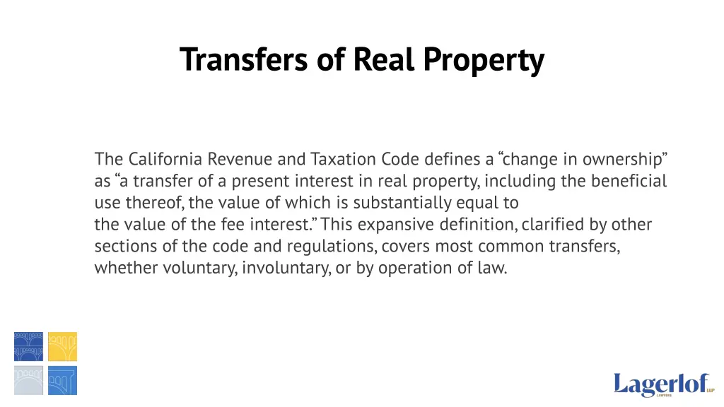 transfers of real property